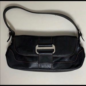 Kenneth Cole Black baguette style Shoulder Bag